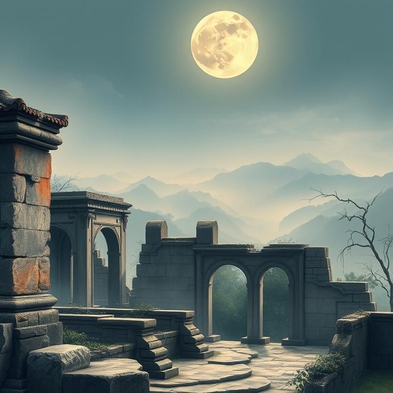 chinese painting style AI art