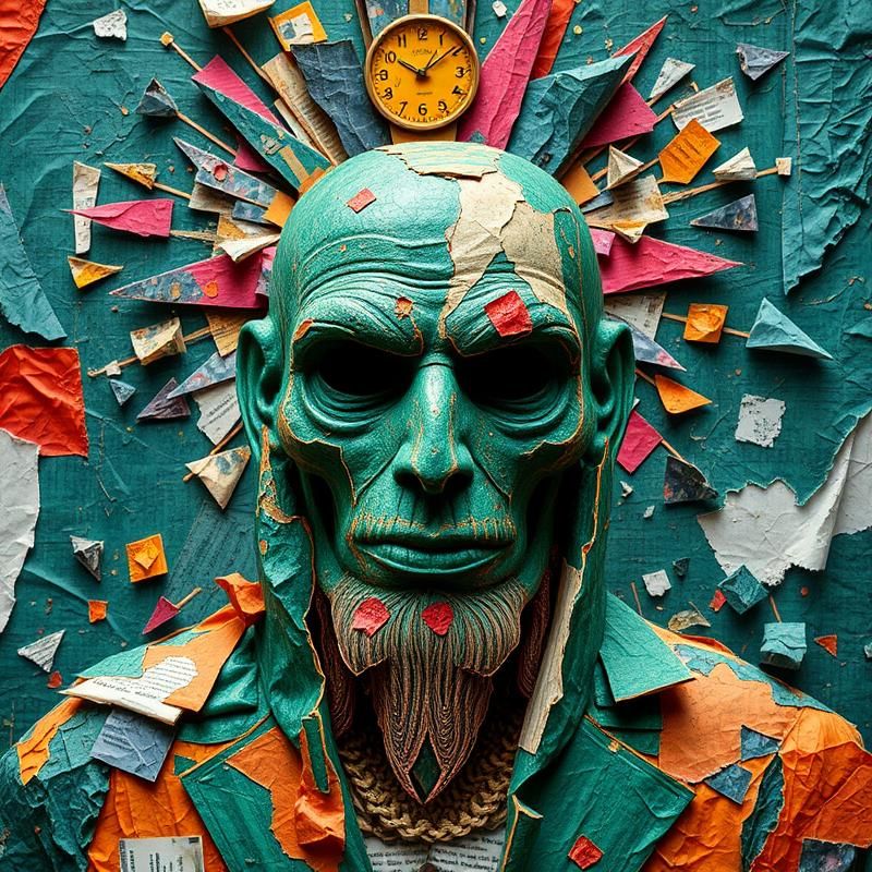 collage style AI art