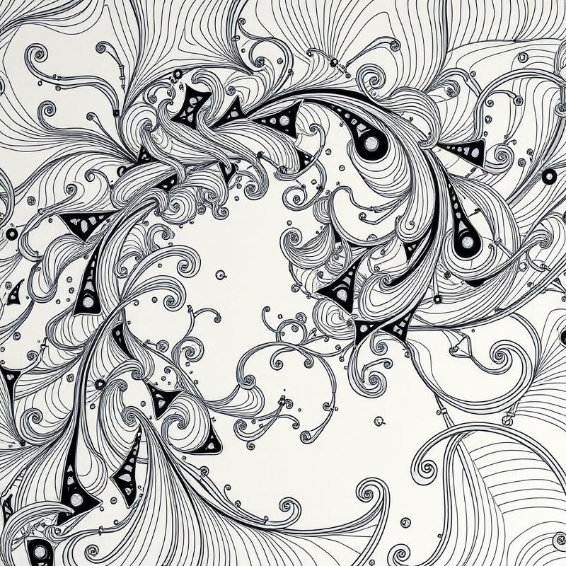 zentangle style AI art