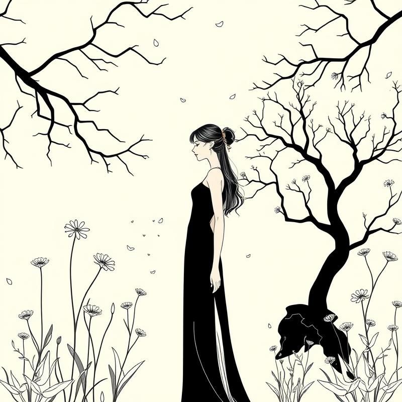 line art style AI art