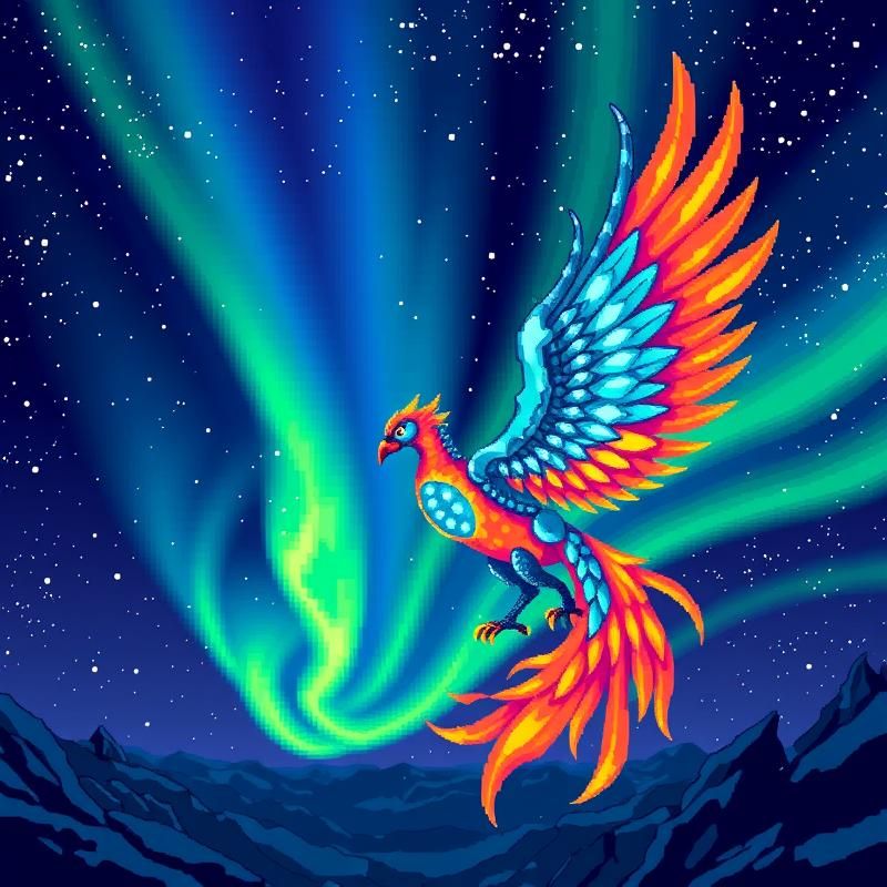pixel art style AI art