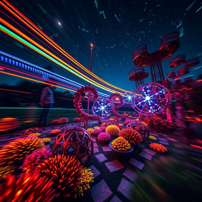 light painting style AI art