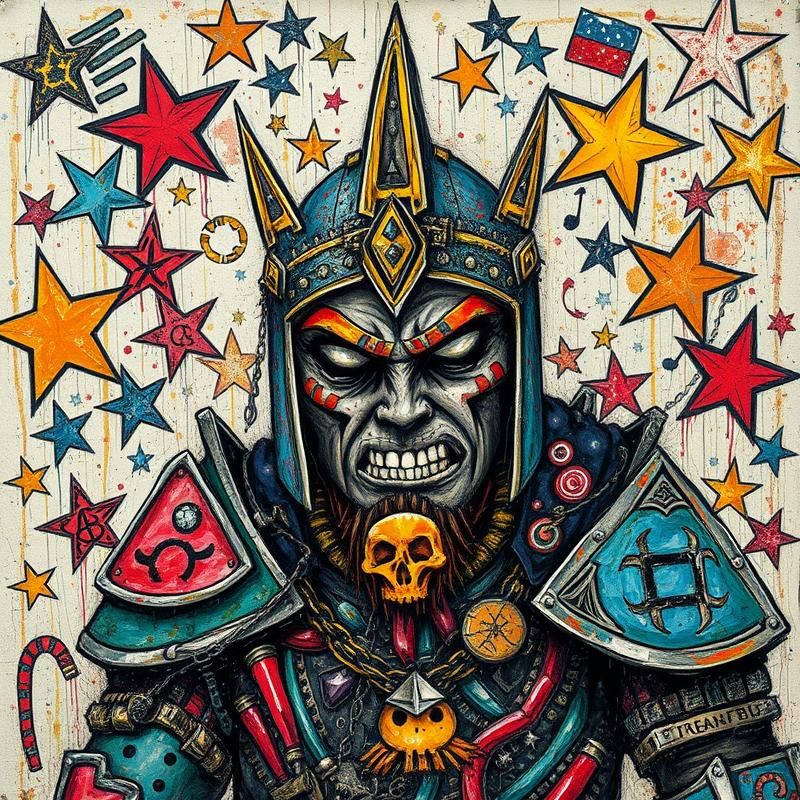 art brut style AI art