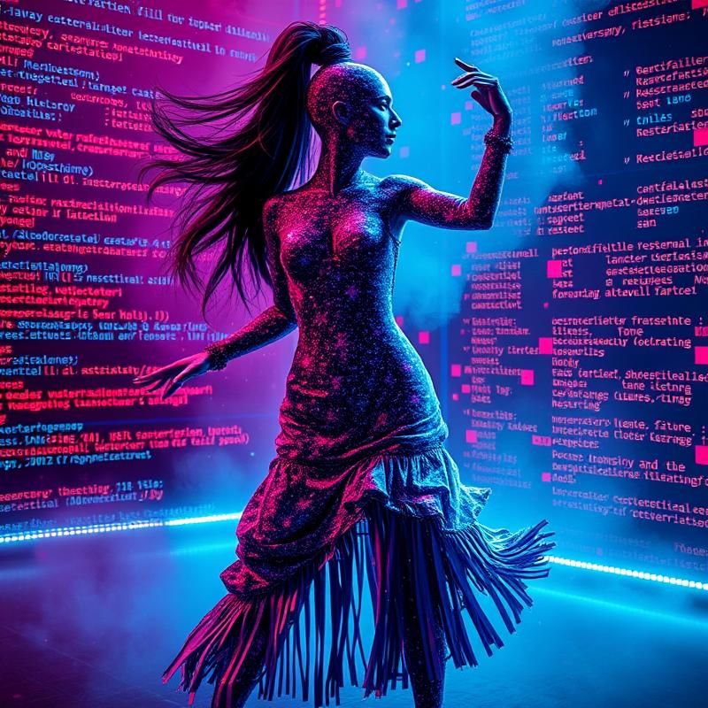 new media art style AI art