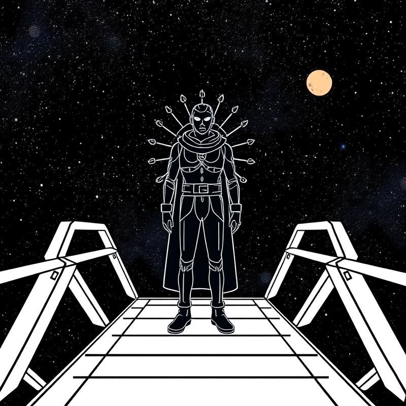 line art style AI art
