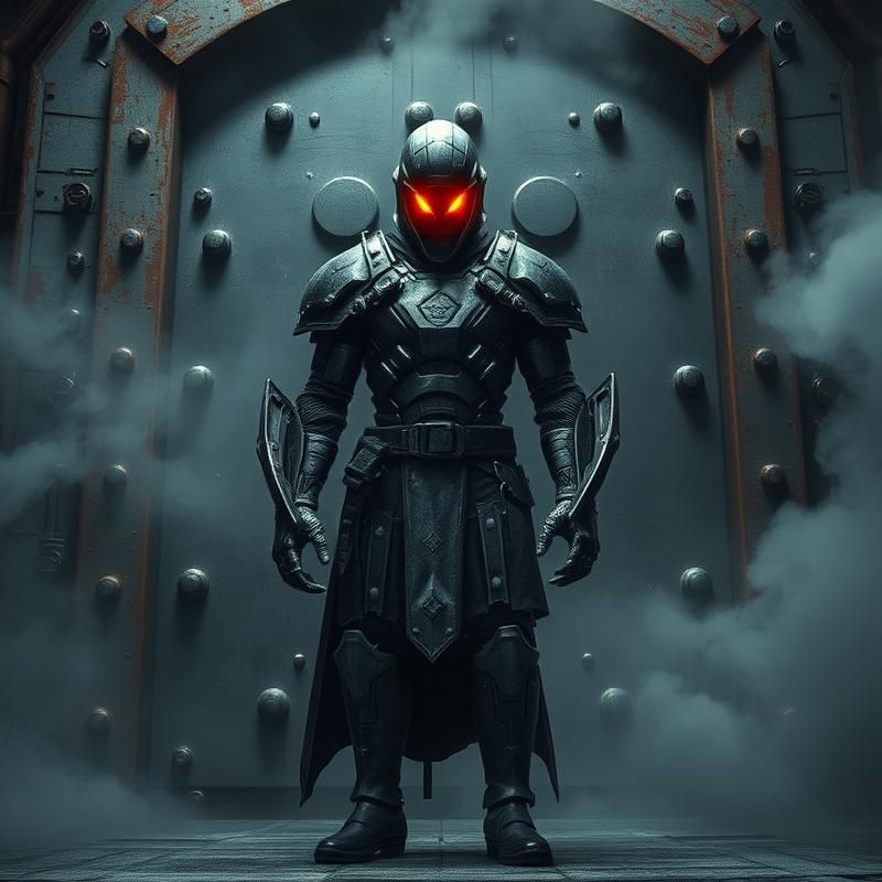 industrial style AI art