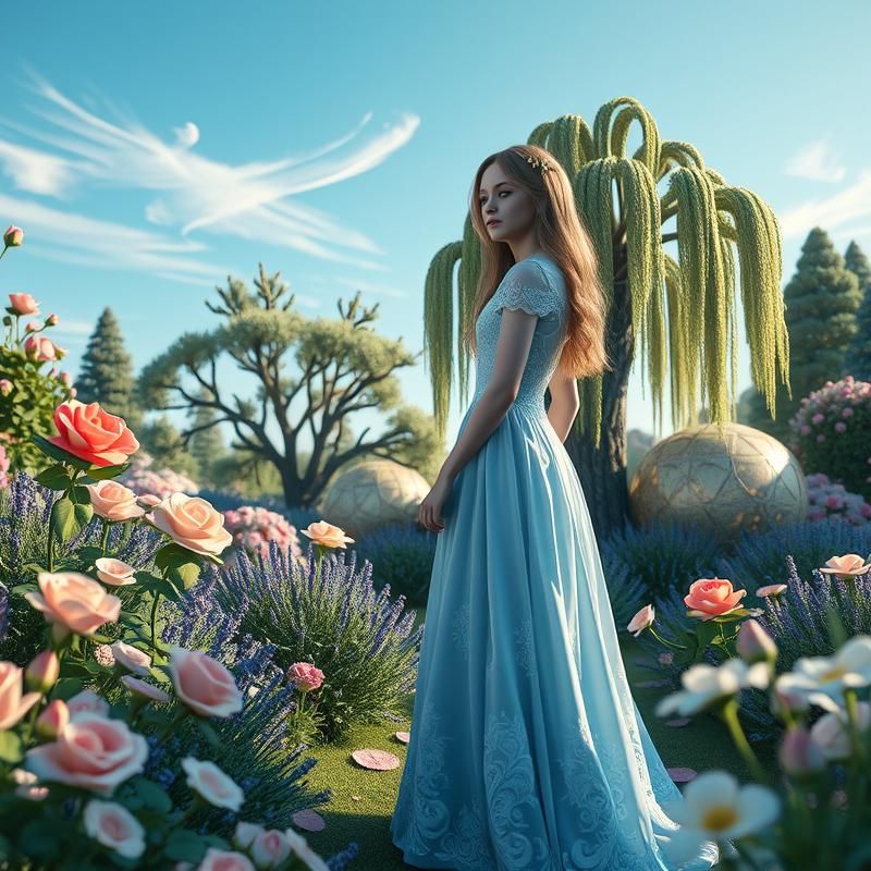 3D rendering style AI art