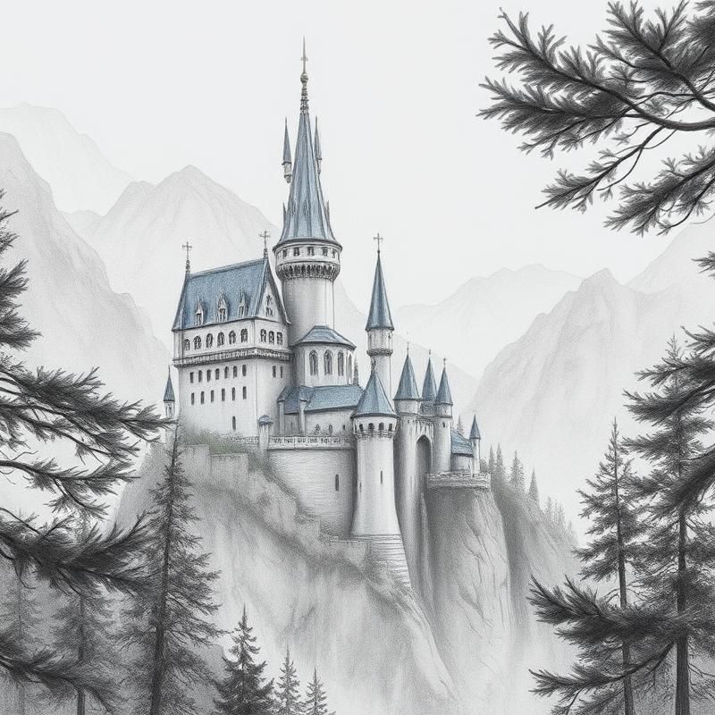 pencil sketch style AI art