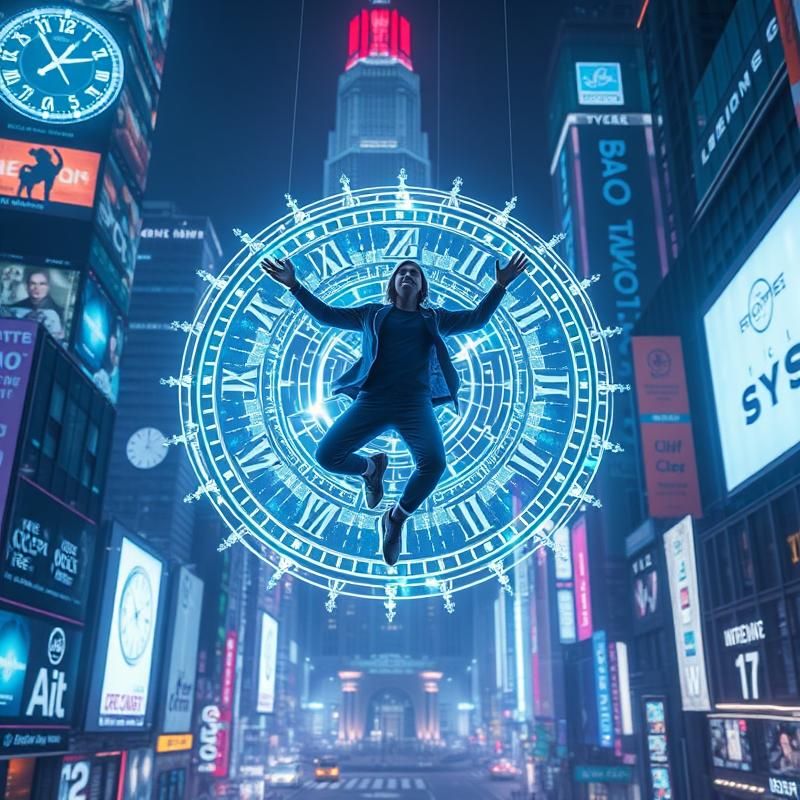 holographic style AI art