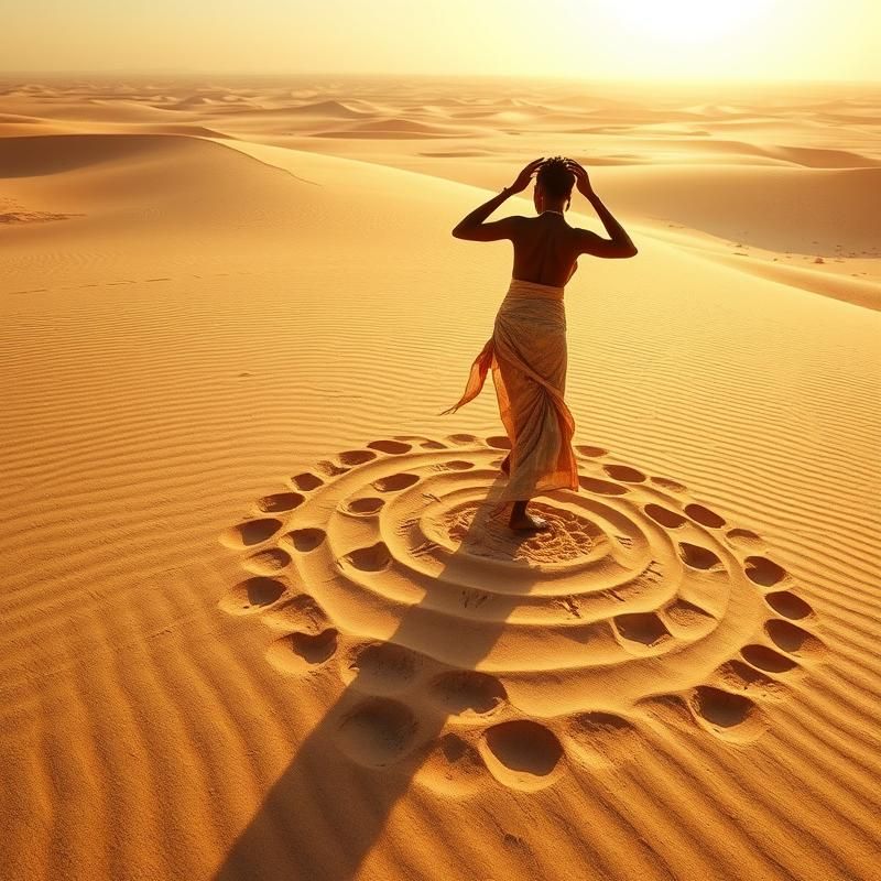 land art style AI art