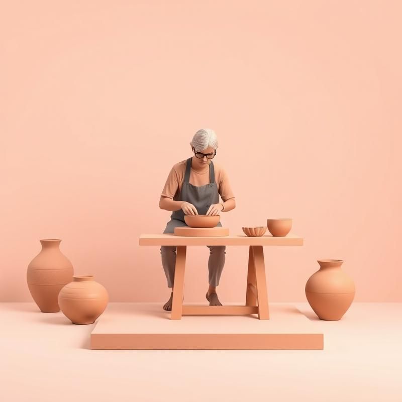 flat design style AI art