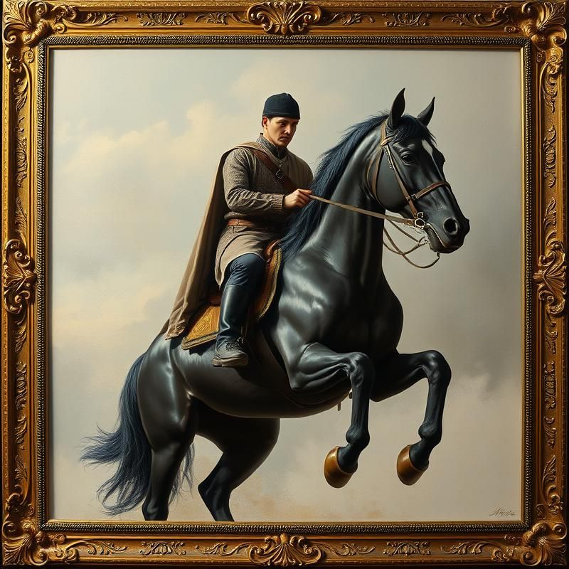 trompe l'oeil style AI art