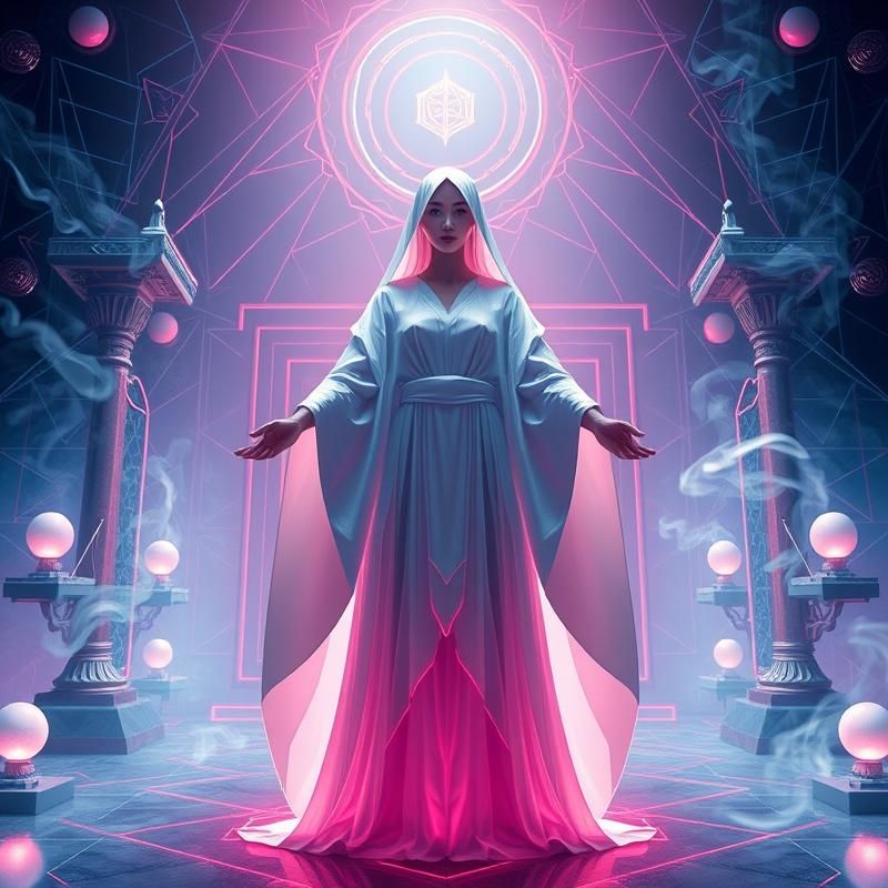 geometric style AI art
