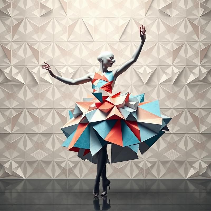 geometric style AI art