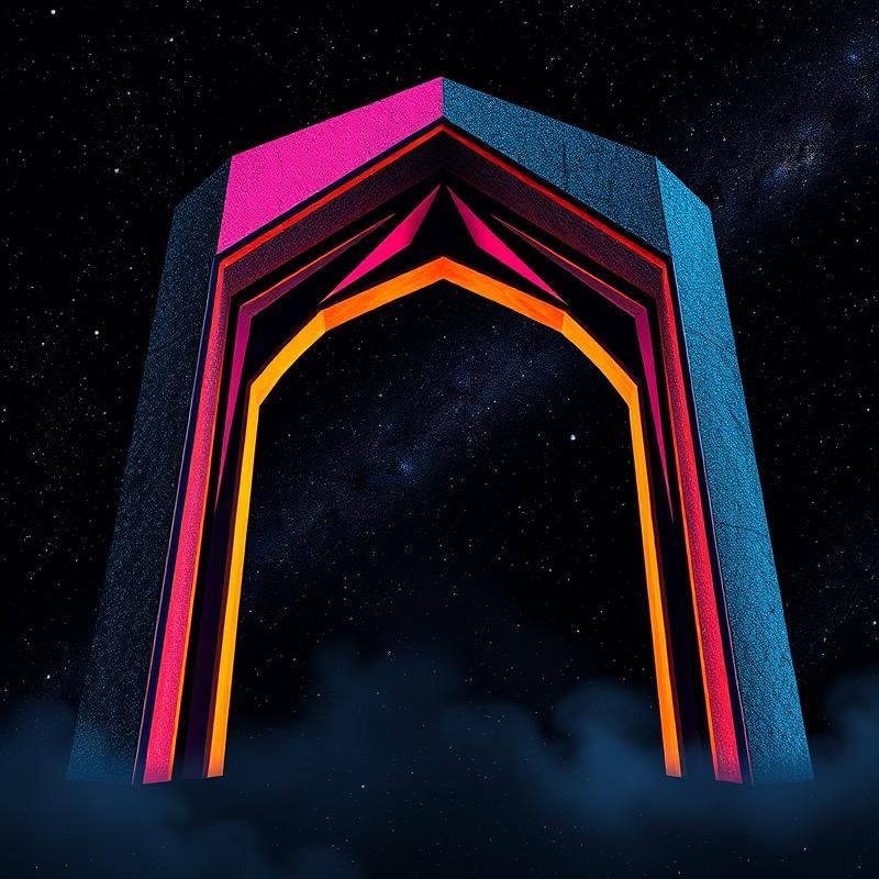 memphis design style AI art