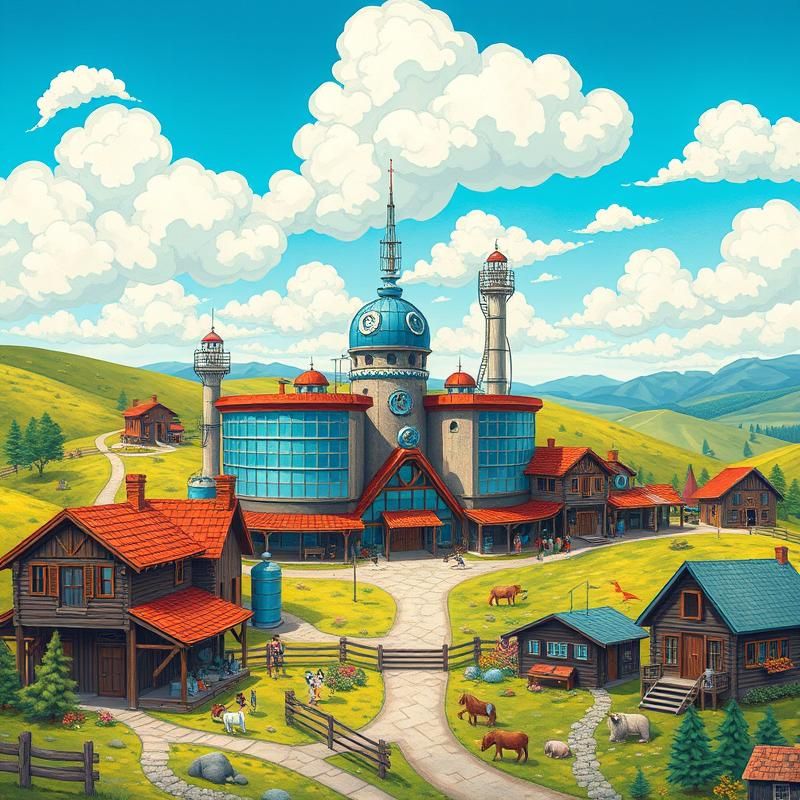 folk art style AI art
