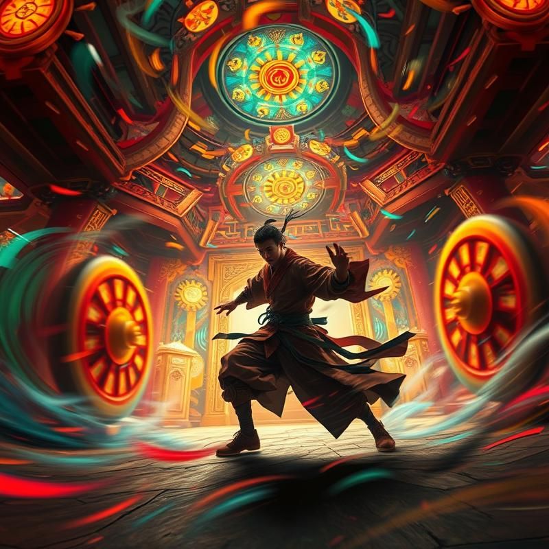 kinetic art style AI art