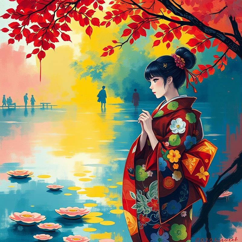 abstract style AI art