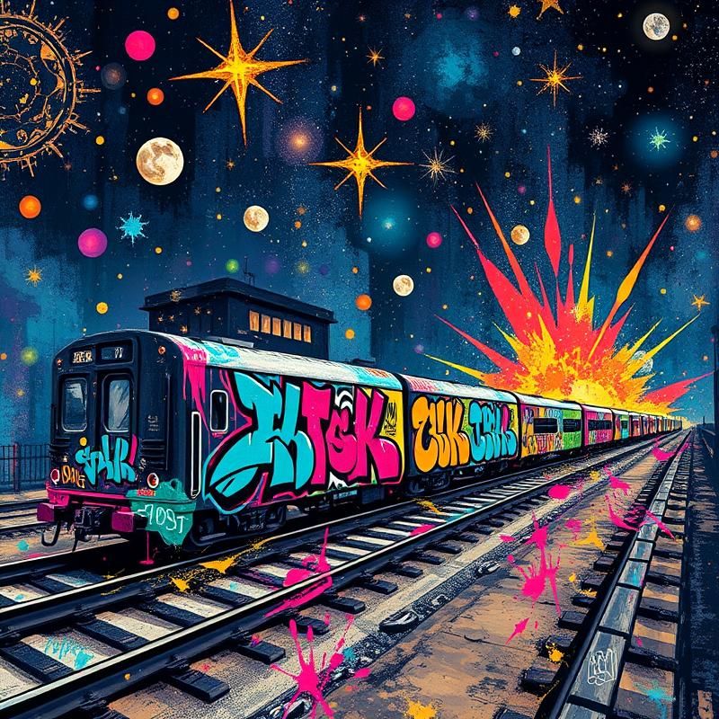 graffiti style AI art