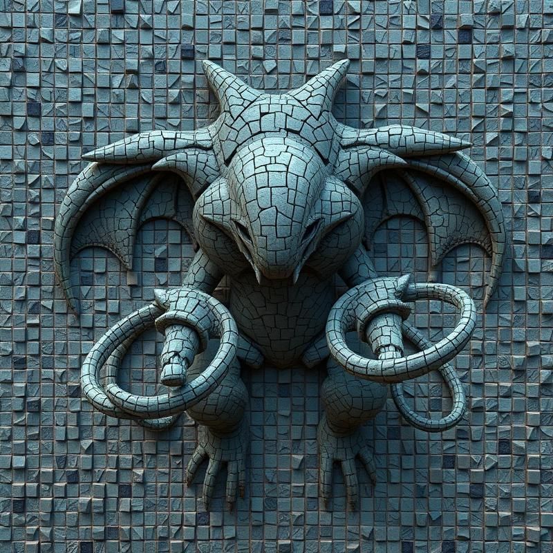 mosaic style AI art