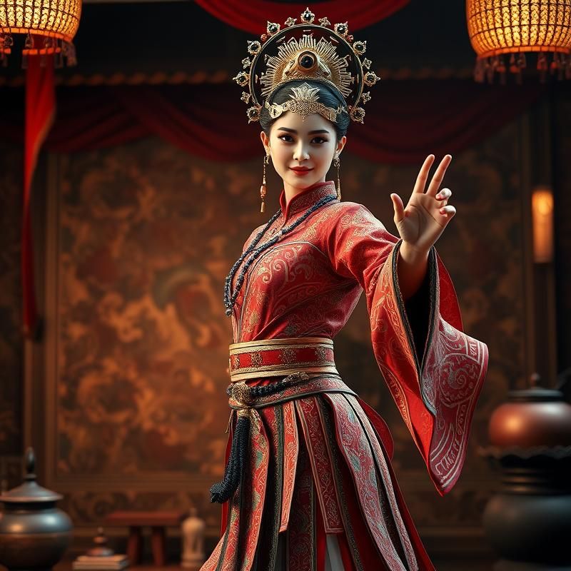 3D rendering style AI art