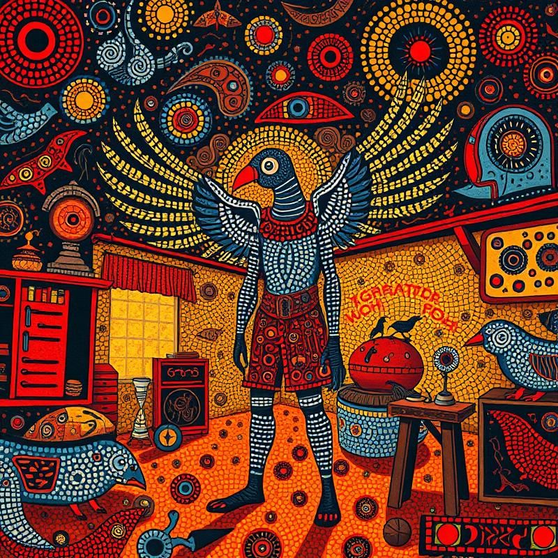 aboriginal art style AI art