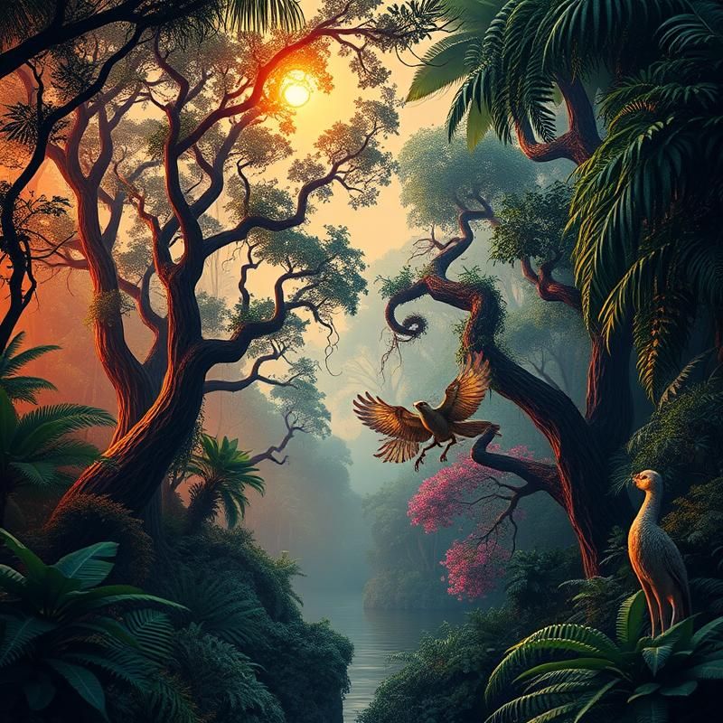 maximalist style AI art
