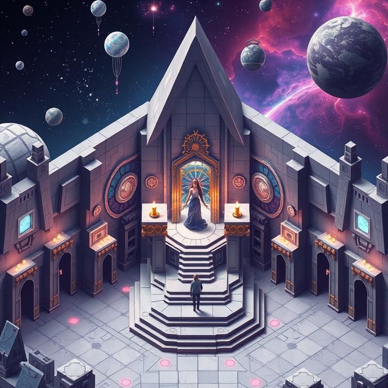 isometric style AI art