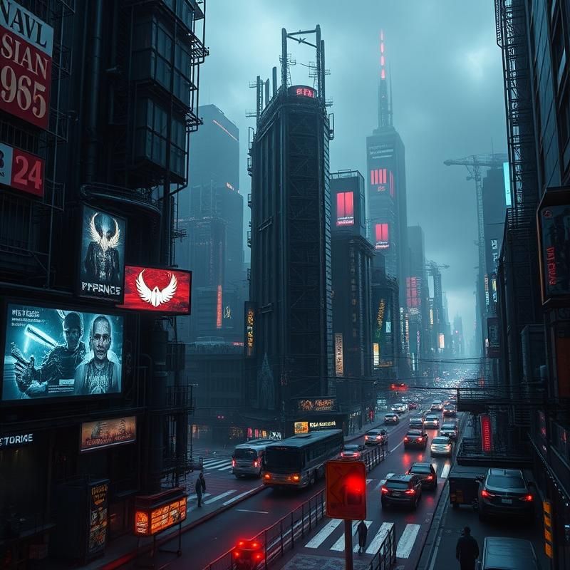cyberpunk style AI art