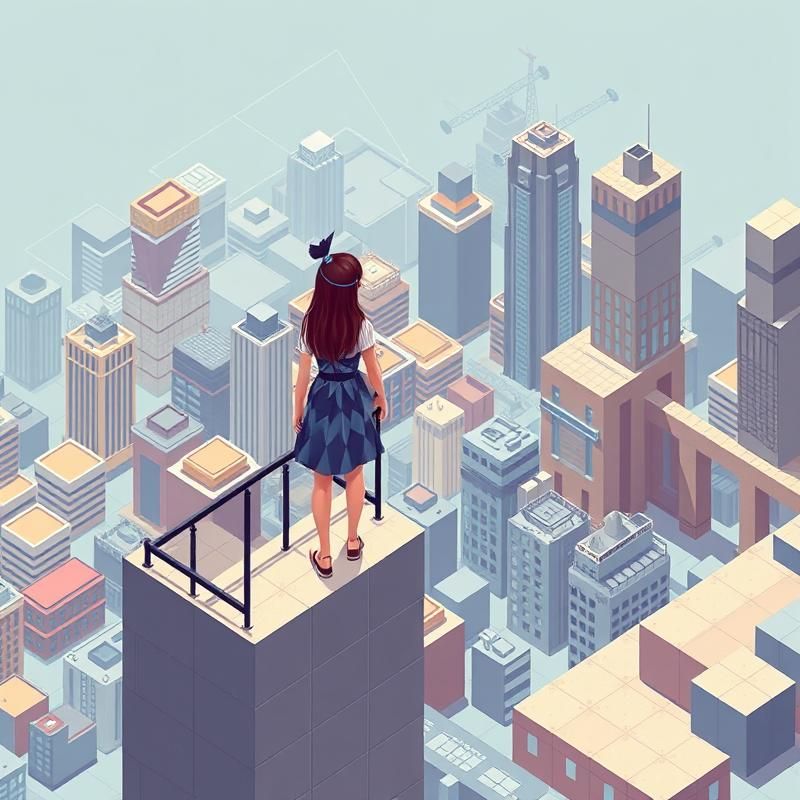isometric style AI art