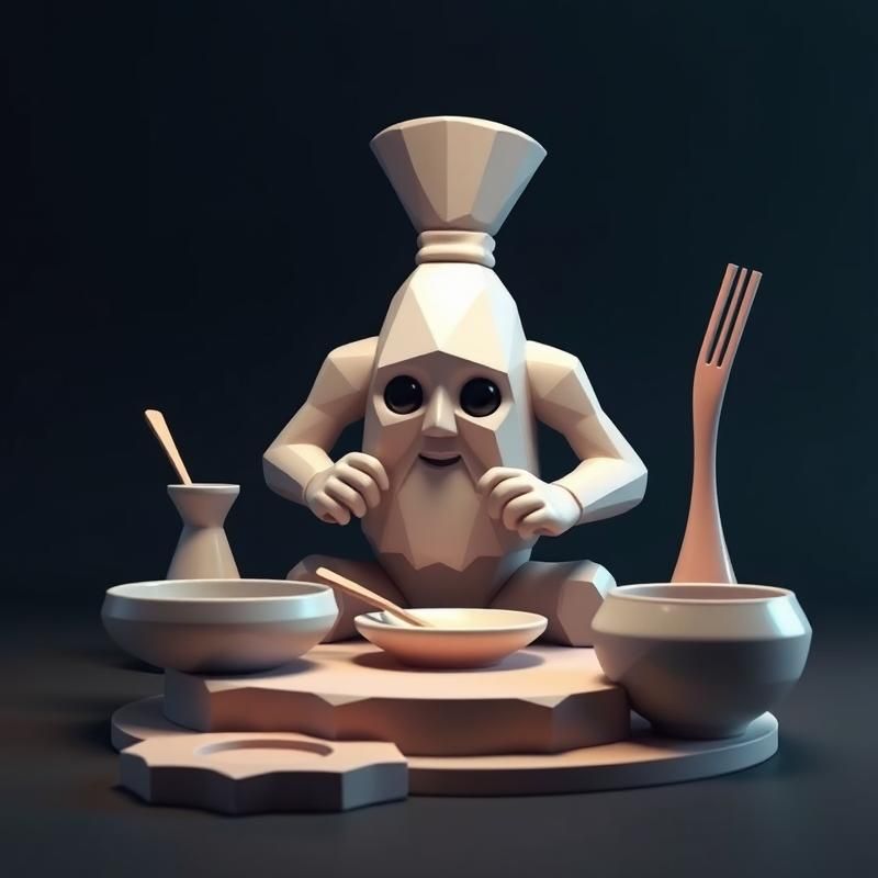 low poly style AI art