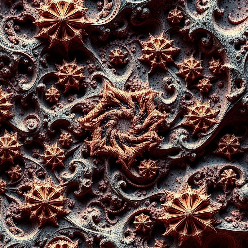 fractal art style AI art
