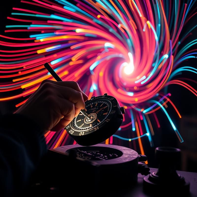 light painting style AI art