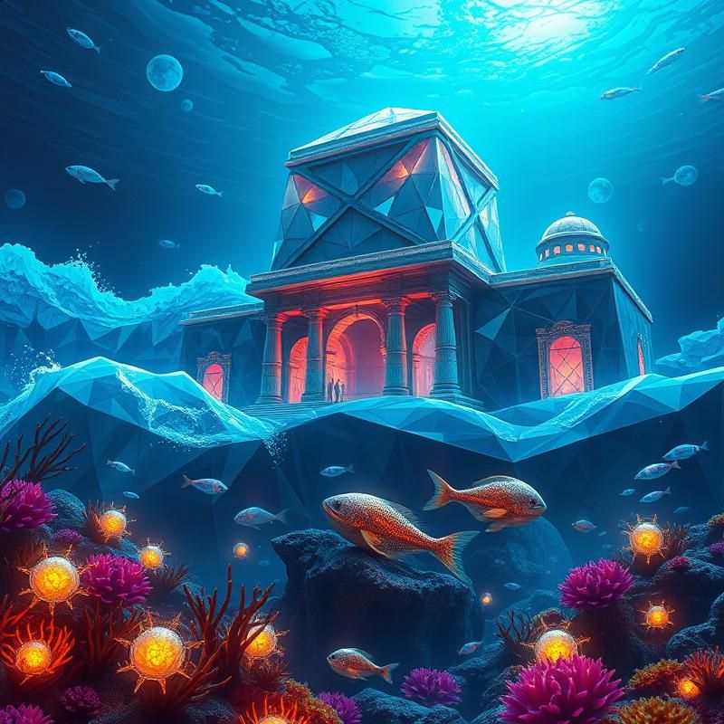 geometric style AI art