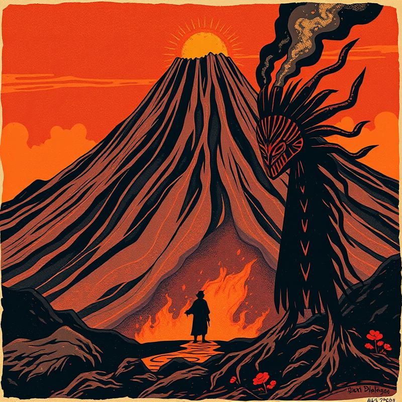 woodcut style AI art