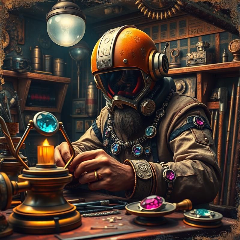 vintage poster style AI art