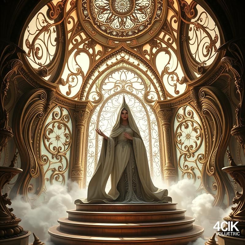 art nouveau style AI art