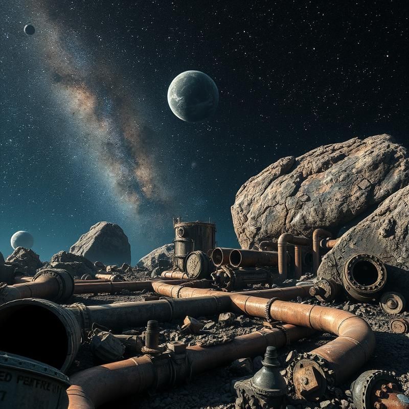 industrial style AI art