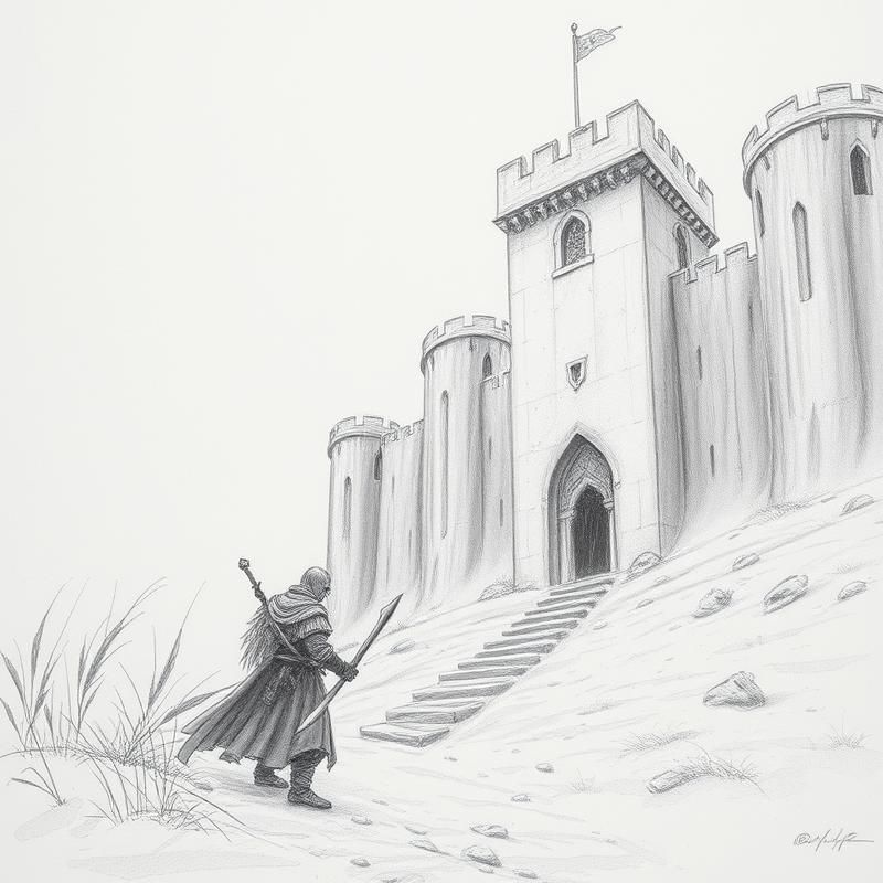 pencil sketch style AI art