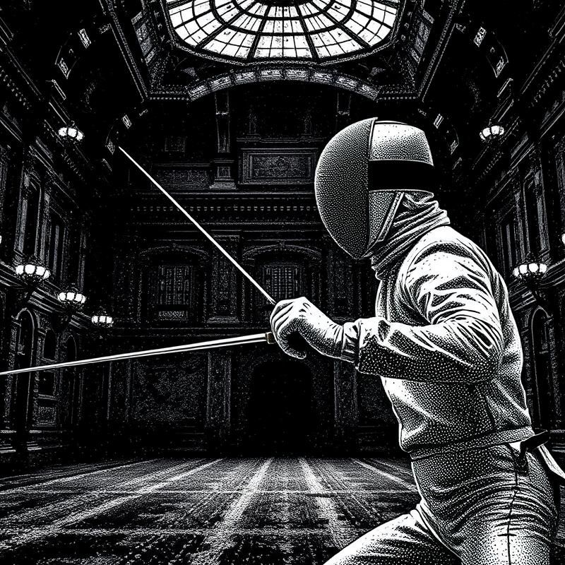 stipple style AI art