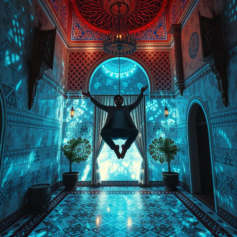 holographic style AI art