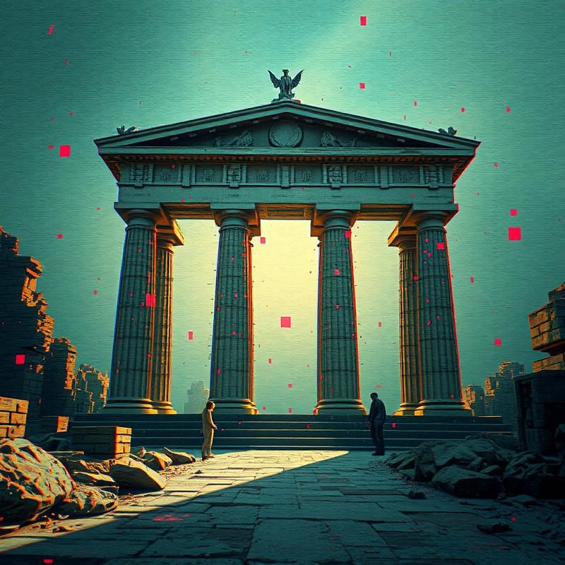 glitch art style AI art