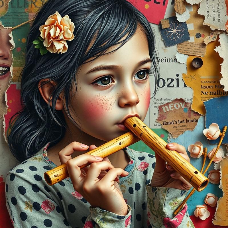 collage style AI art