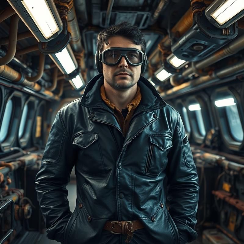 industrial style AI art