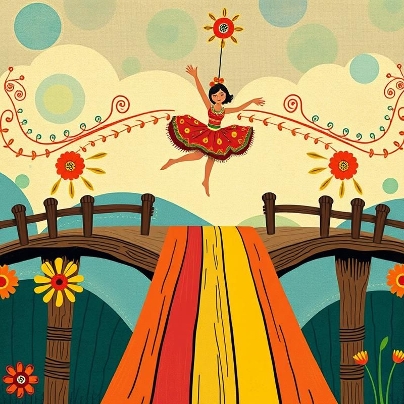 folk art style AI art