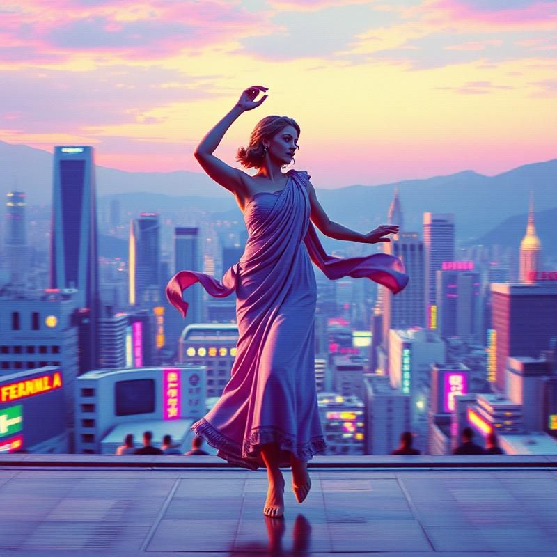 vaporwave style AI art