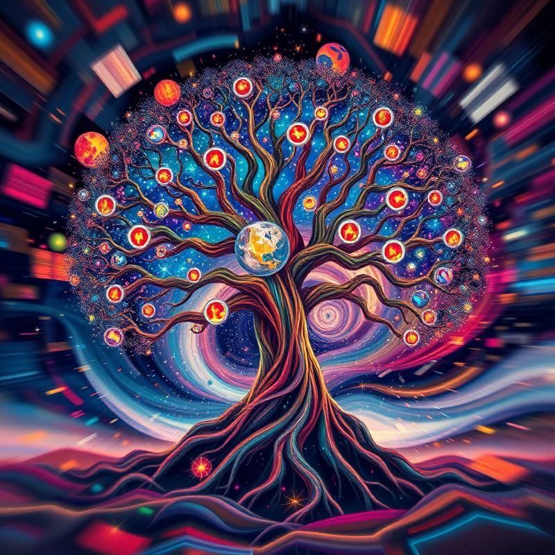 kinetic art style AI art