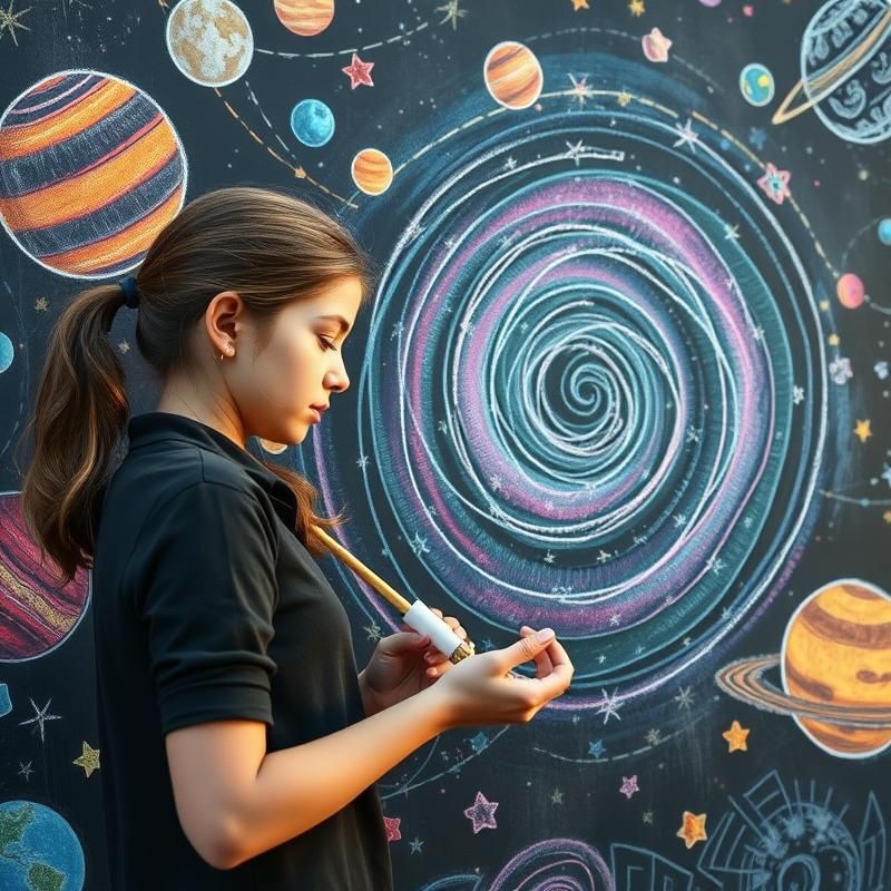 chalk art style AI art