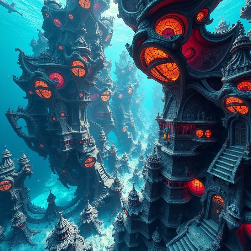 fractal art style AI art