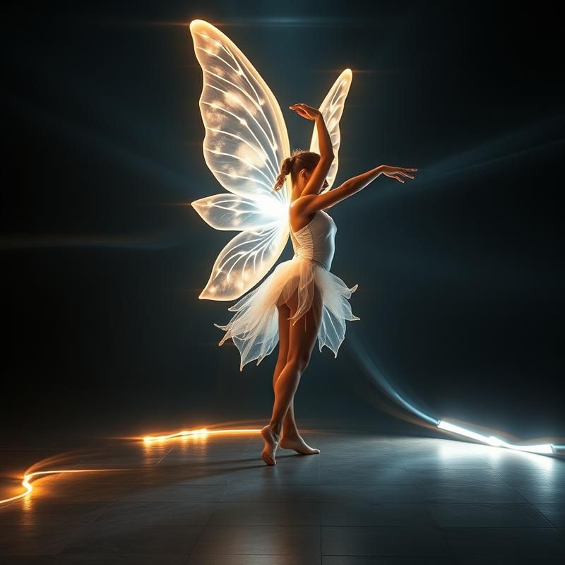 light painting style AI art